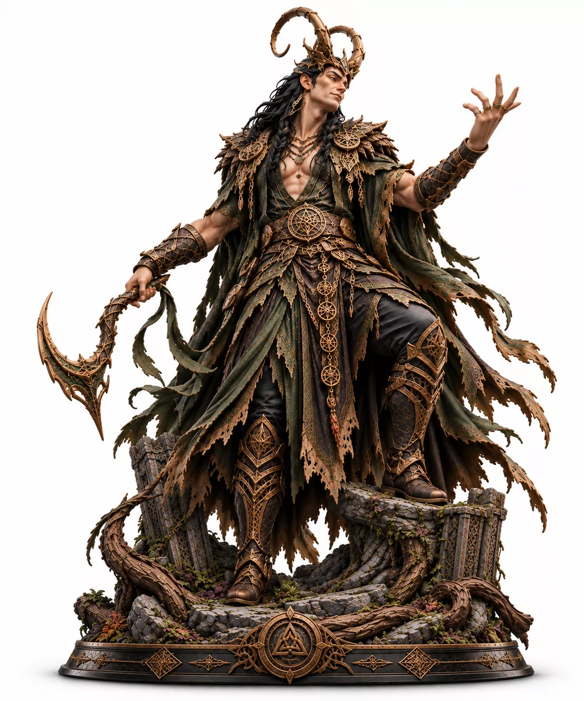 Loki Norse Trickster God Figure Resin 3D Print 3D print model