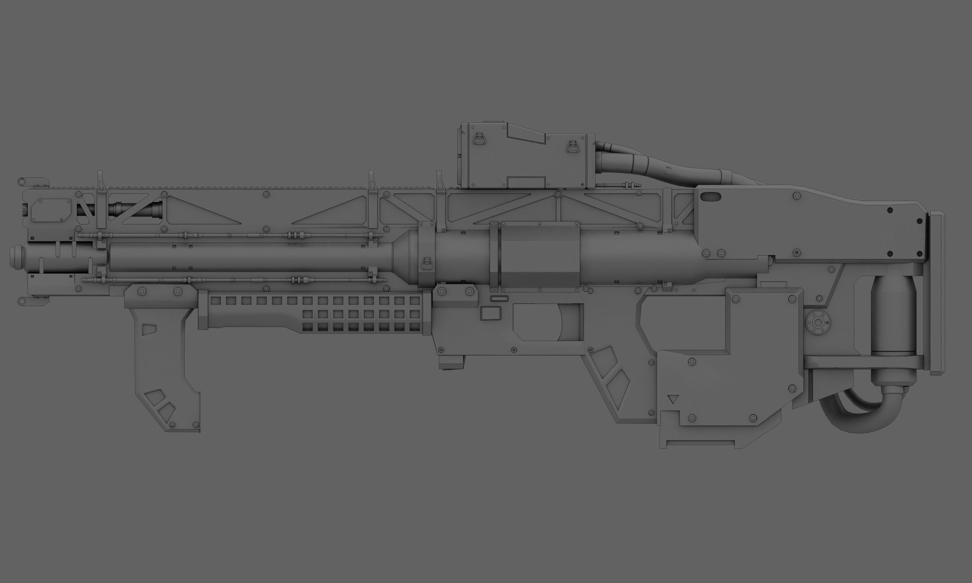 R Soldier sci-fi robot 3D model_16