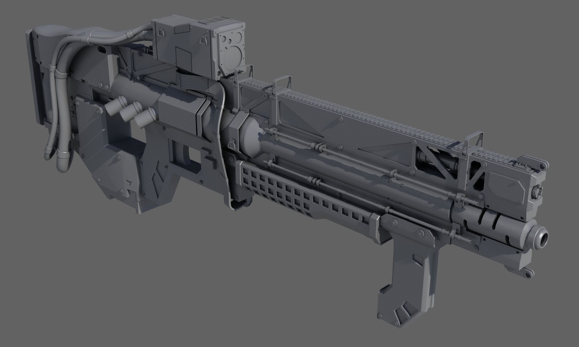 R Soldier sci-fi robot 3D model_14