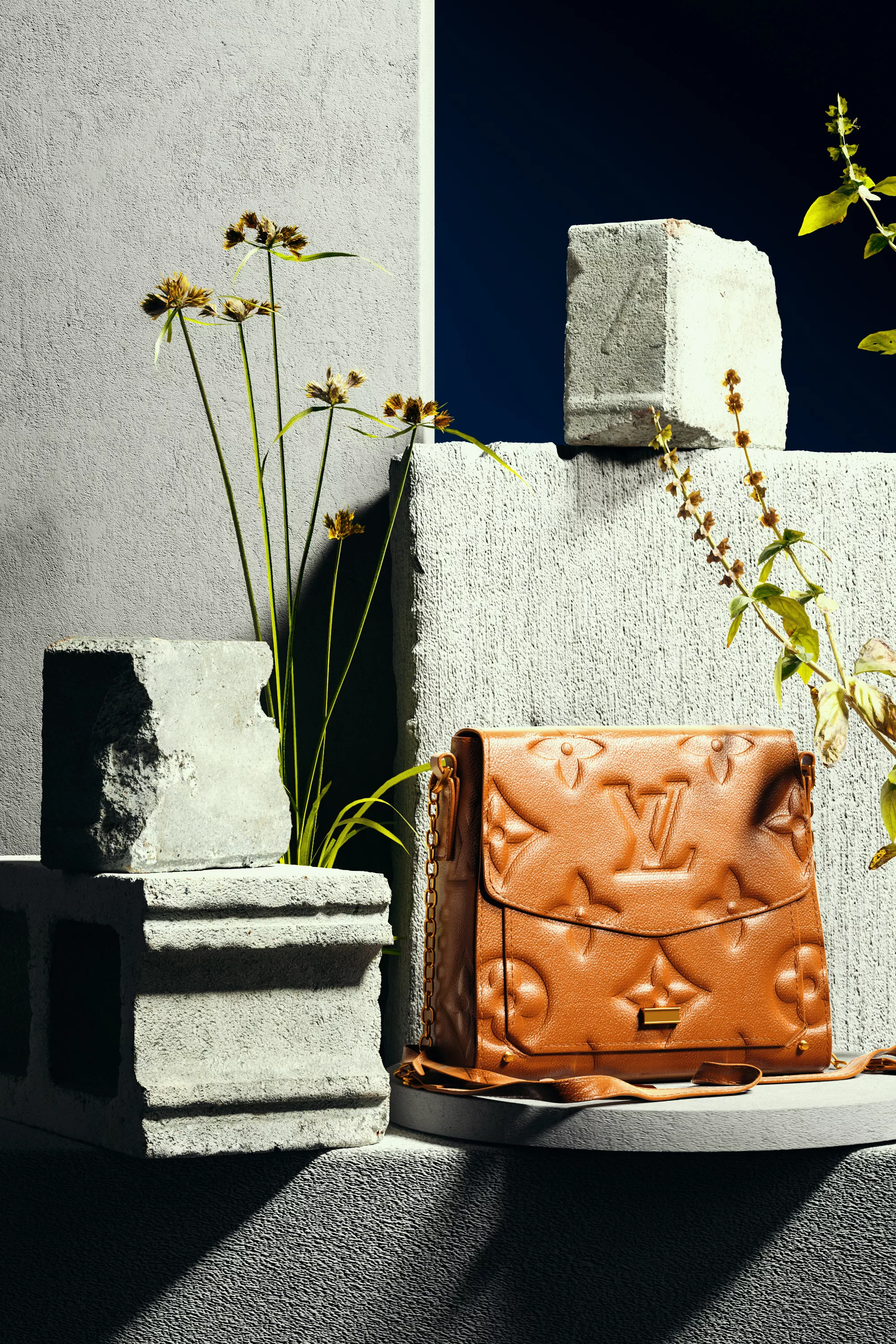 LV Leather Handbag 3D Commercial Render 3D model