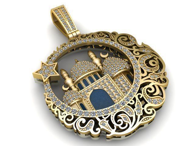 Pendant islamic mosque 3D print model