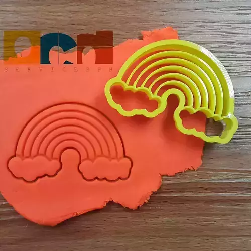 Rainbow cookie cutter stl file 3D print model