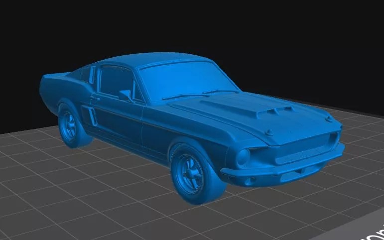 Mustang Shelby gt American Muscle Fastback STL 1-64 Scale 3D print model