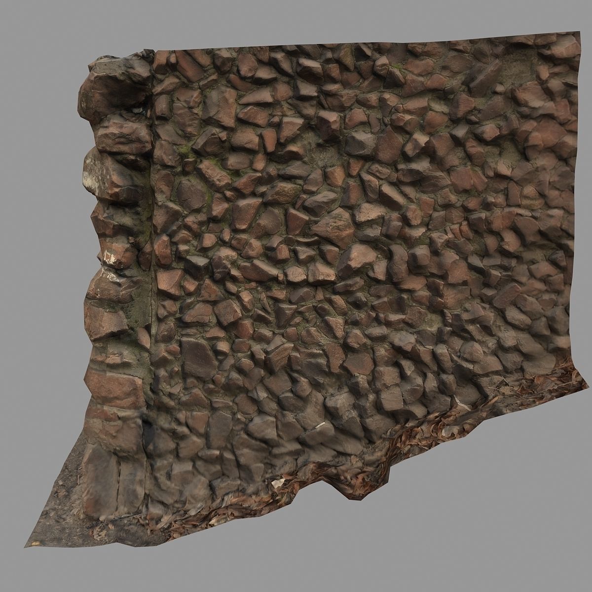 wall corner Low-poly 3D model_5