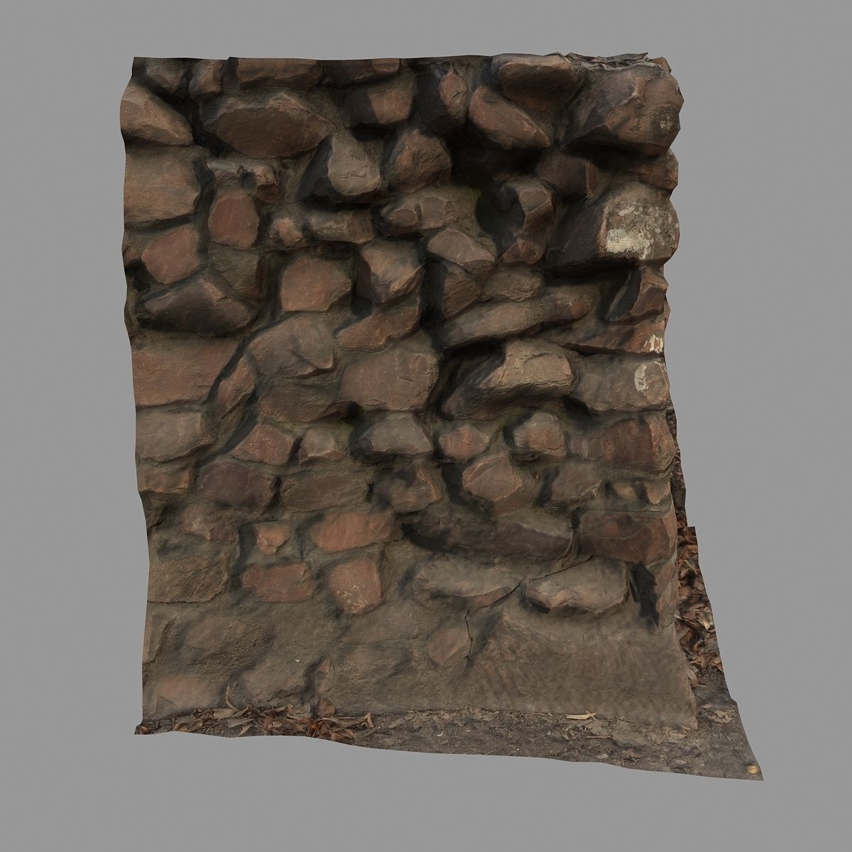 wall corner Low-poly 3D model_1