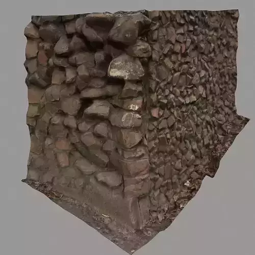 wall corner Low-poly 3D model
