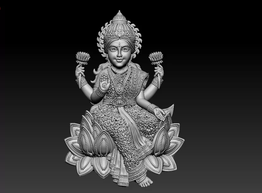 Laxmi Mata 3D print model 3D print model