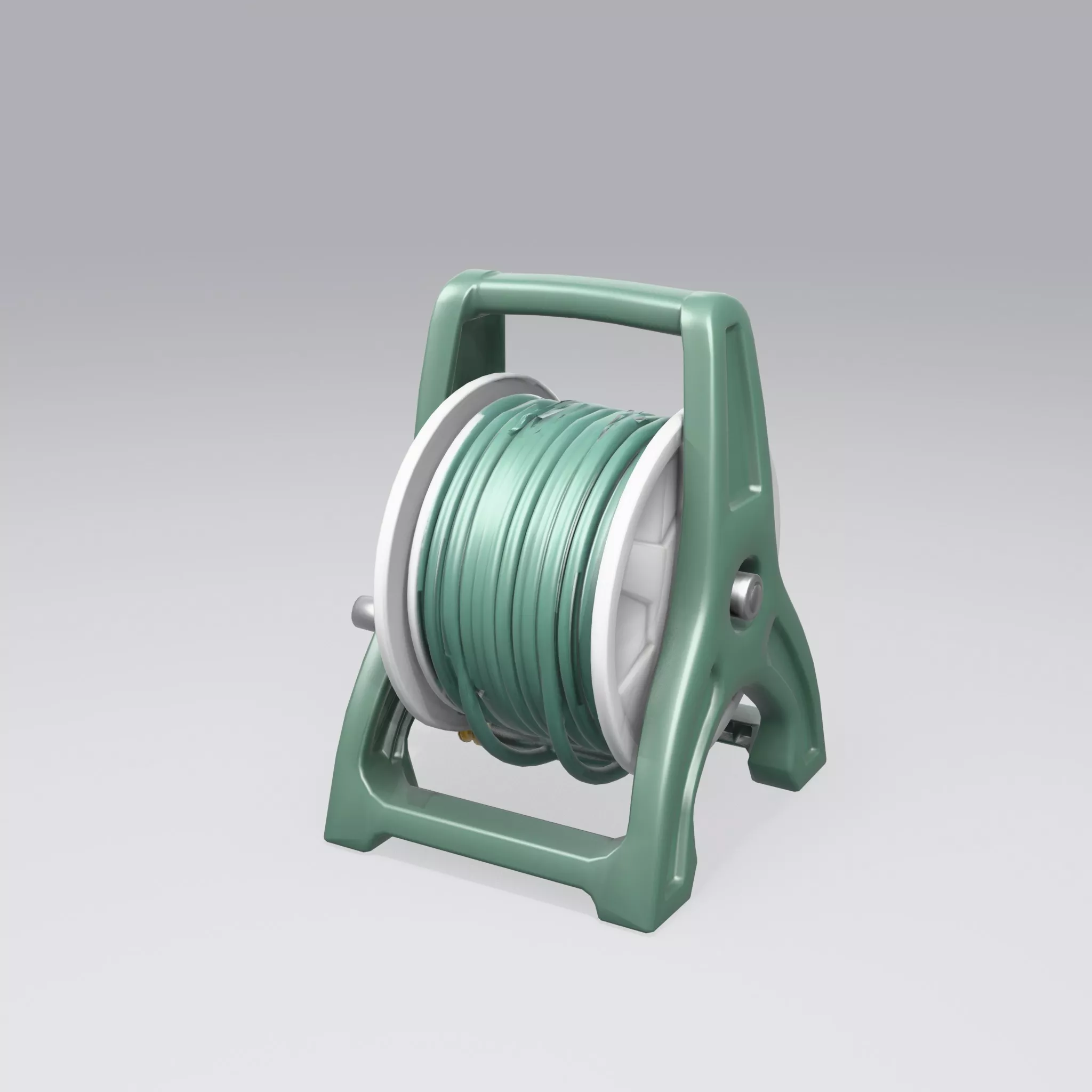 Garden Hose Reel - Low Poly Game Ready 3D model