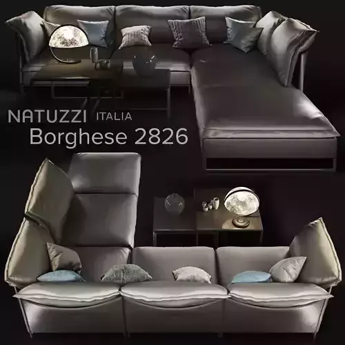 Sofa natuzzi cambre 2638 3D model