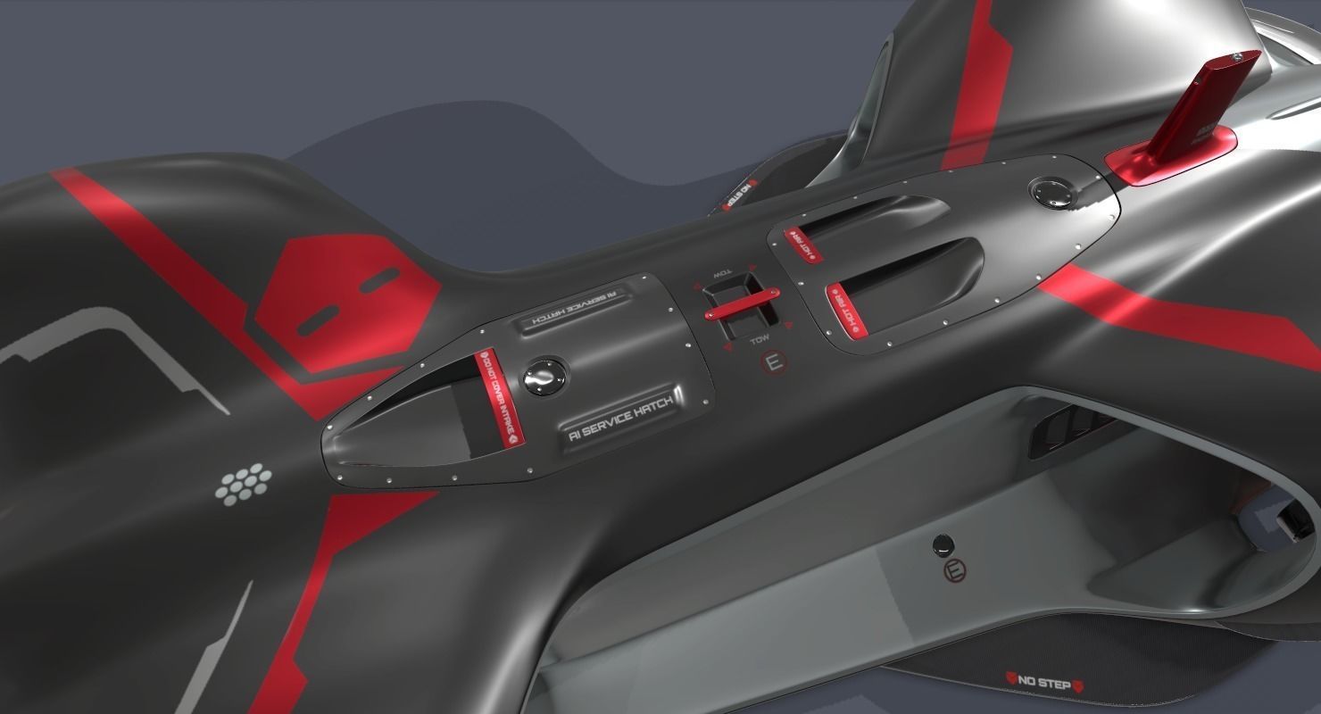 Robotic Racing Car 3D model_3