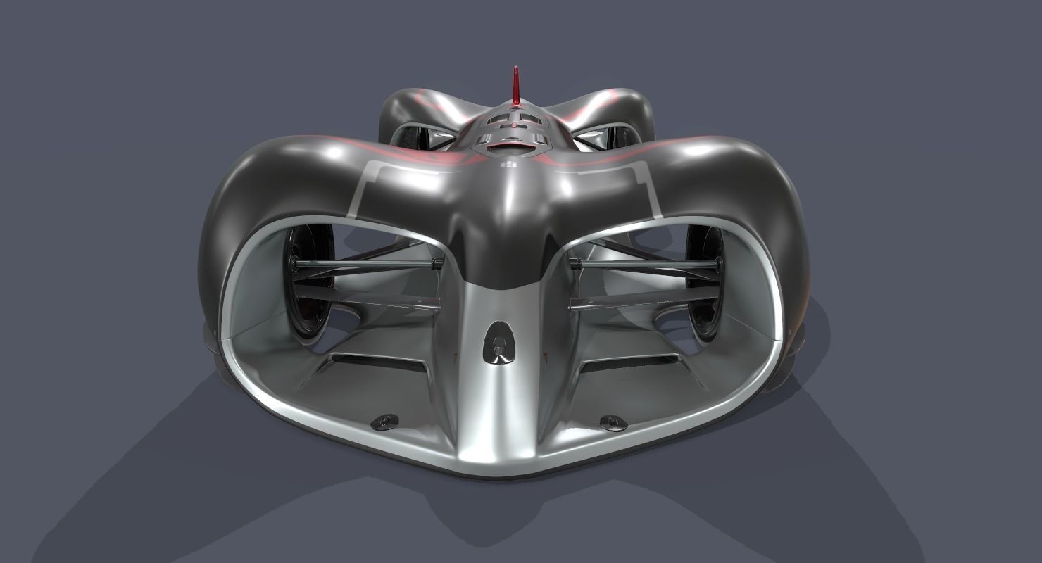 Robotic Racing Car 3D model_1