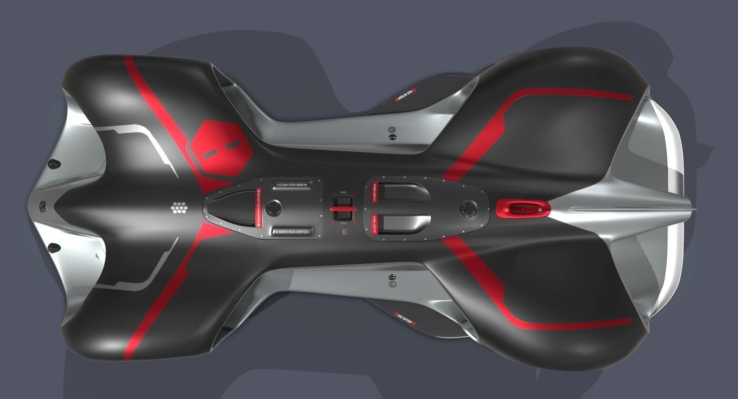 Robotic Racing Car 3D model_6