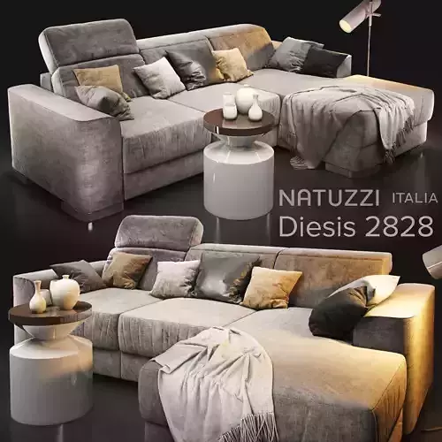 Sofa natuzzi diesis 2828 3D model