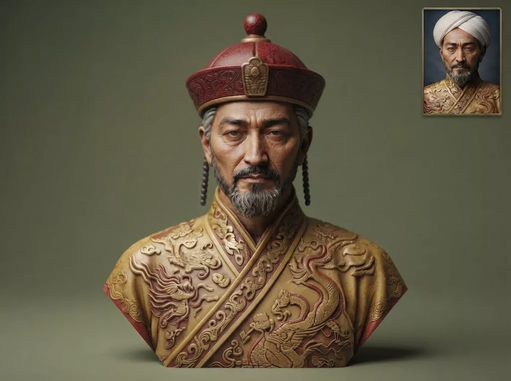 Zhuangzi Taoist Philosopher 3D Printable Bust 3D print model