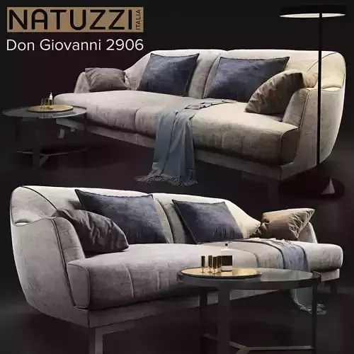 Sofa natuzzi Don Giovanni 2906 3D model