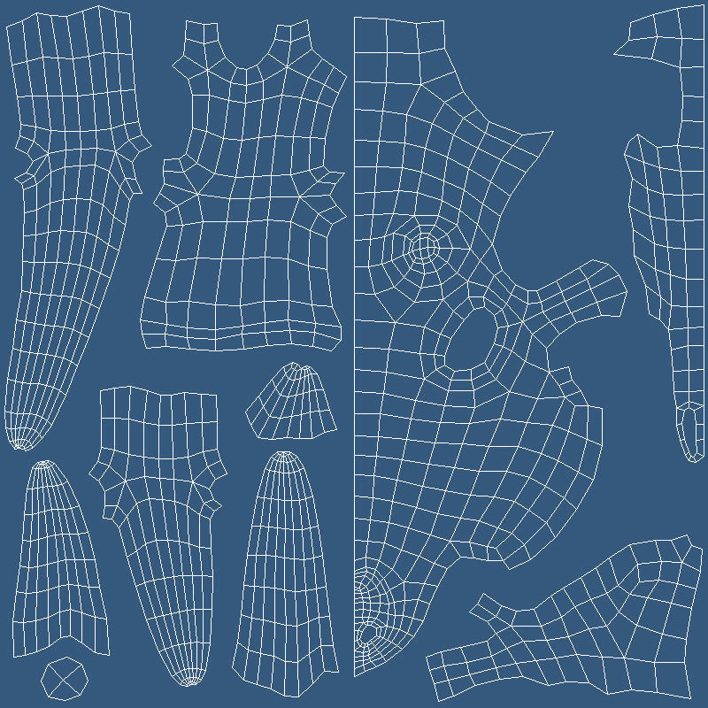 Deer Skull Base Mesh Low-poly 3D model_12