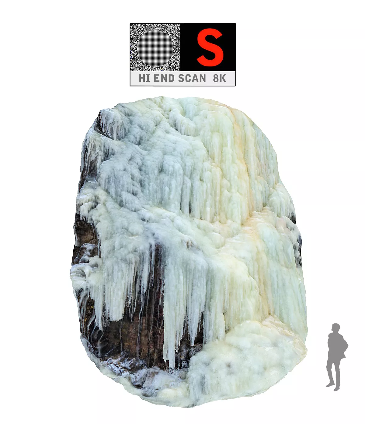 Icefall phenomenon of nature 5 Low-poly 3D model