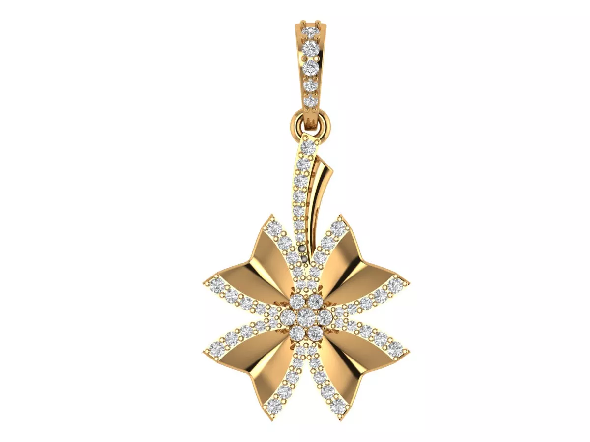 Flower Pendant 3D print model