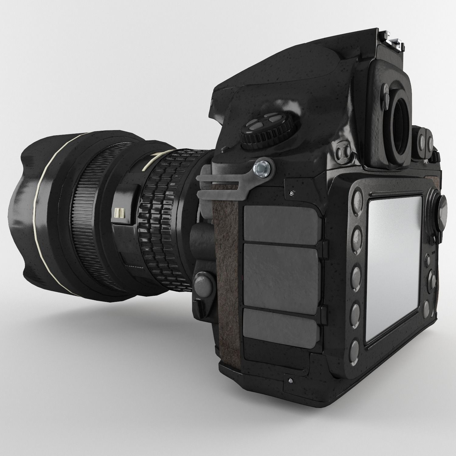 Plastic Hand Digital Camera Low-poly 3D model_5