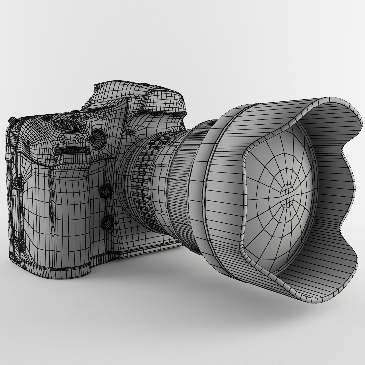 Plastic Hand Digital Camera Low-poly 3D model_27