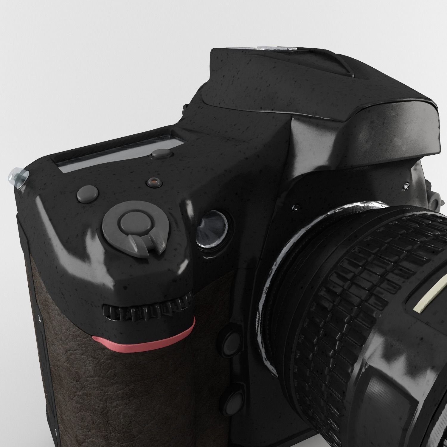 Plastic Hand Digital Camera Low-poly 3D model_21