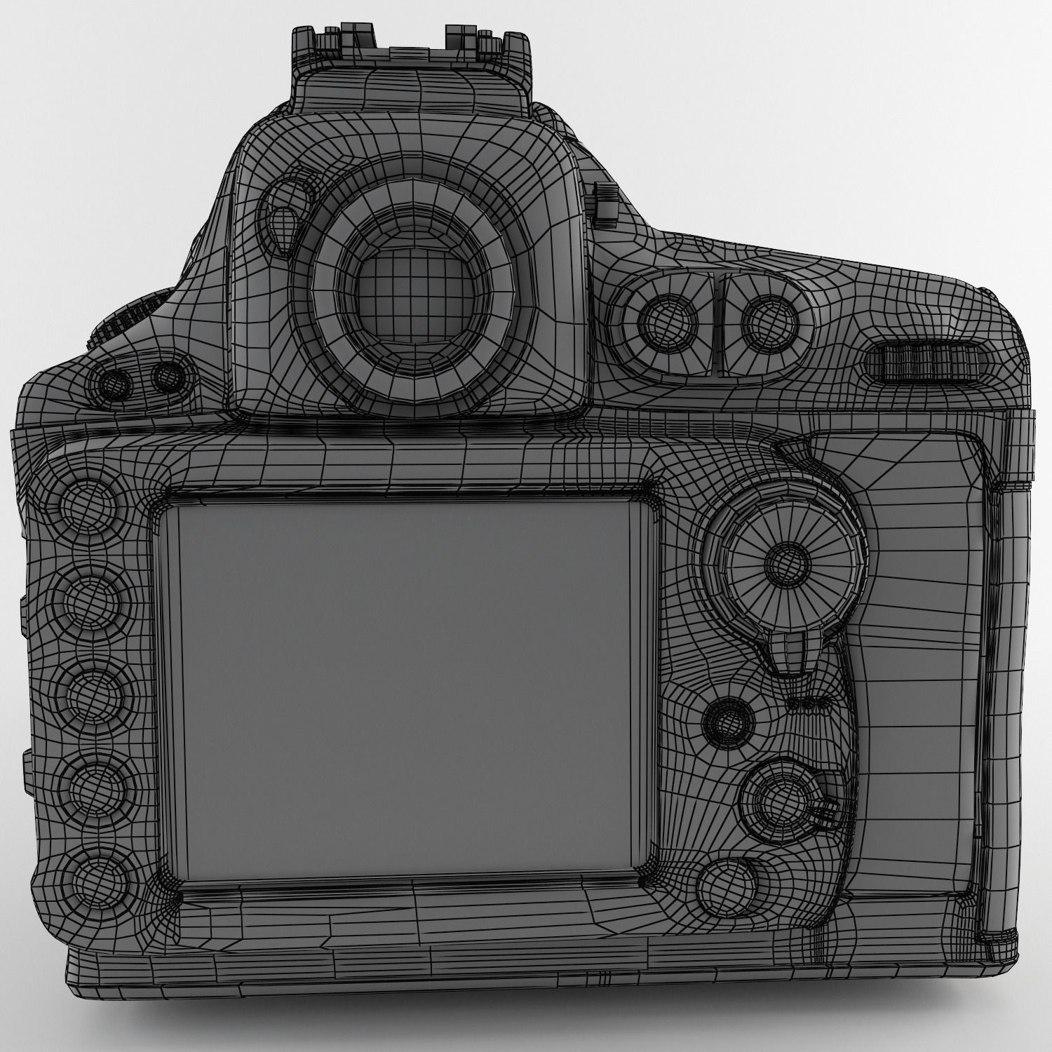 Plastic Hand Digital Camera Low-poly 3D model_34