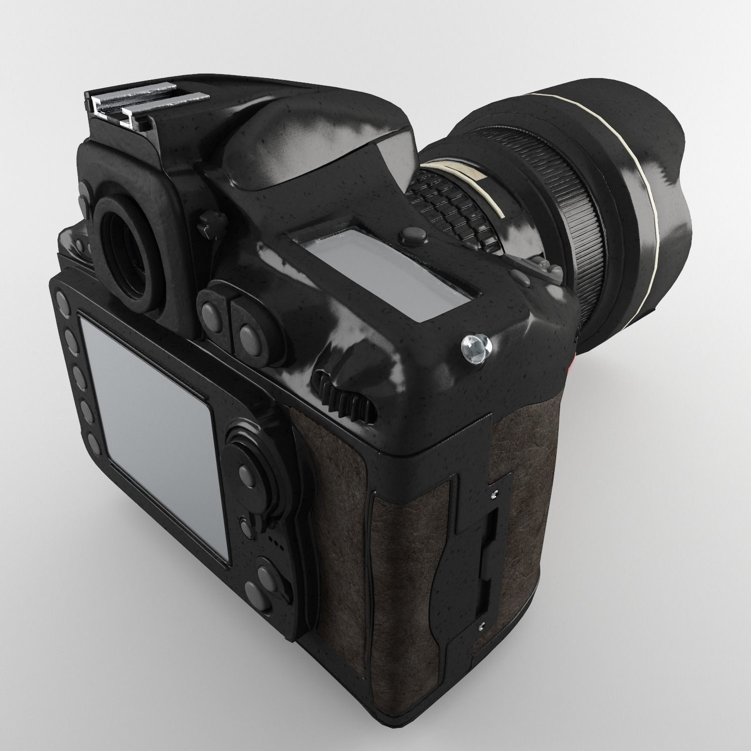 Plastic Hand Digital Camera Low-poly 3D model_20