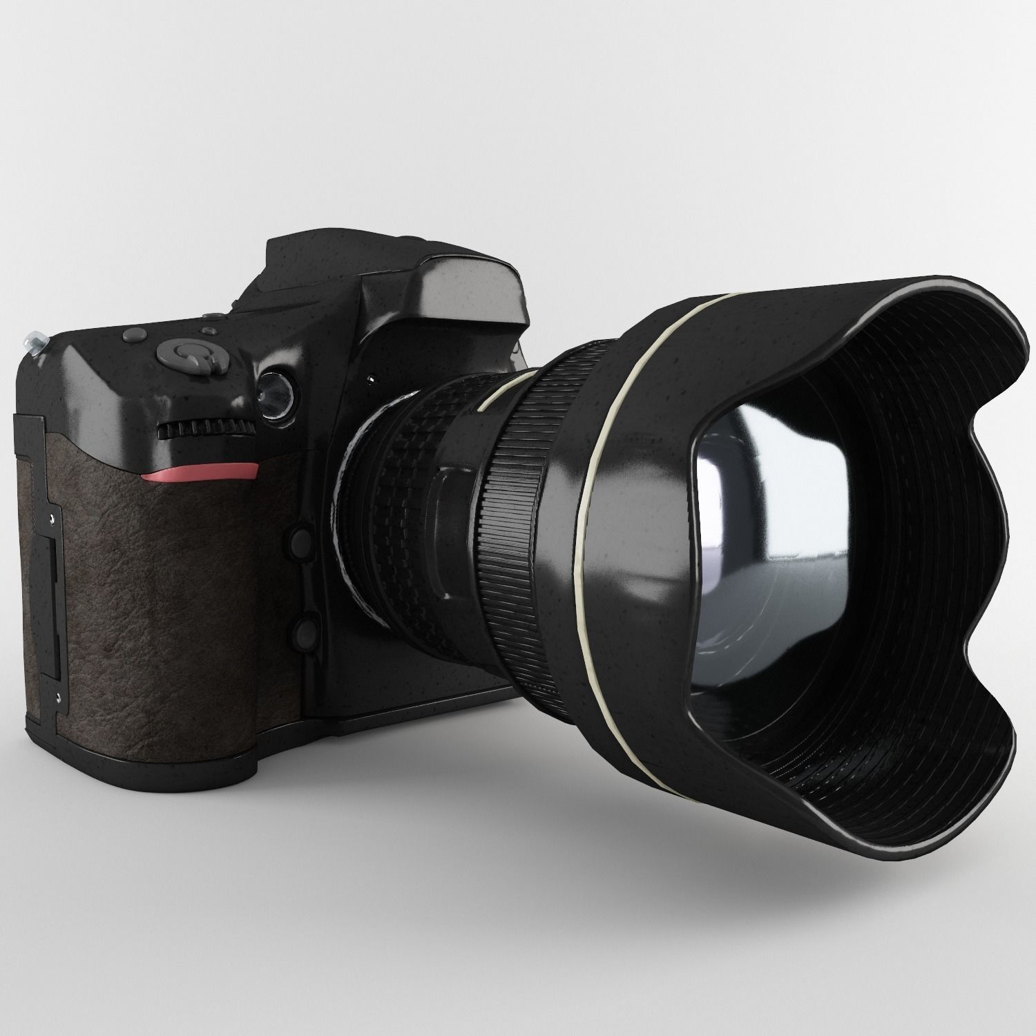 Plastic Hand Digital Camera Low-poly 3D model_2
