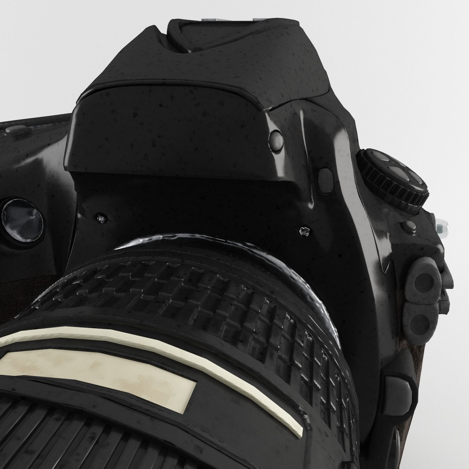 Plastic Hand Digital Camera Low-poly 3D model_19