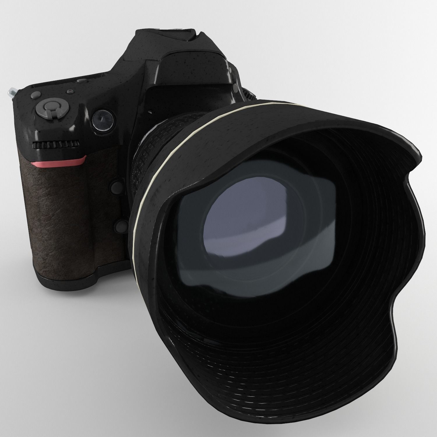 Plastic Hand Digital Camera Low-poly 3D model_7