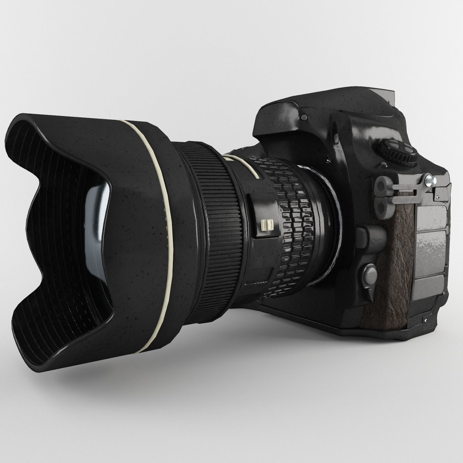 Plastic Hand Digital Camera Low-poly 3D model_1