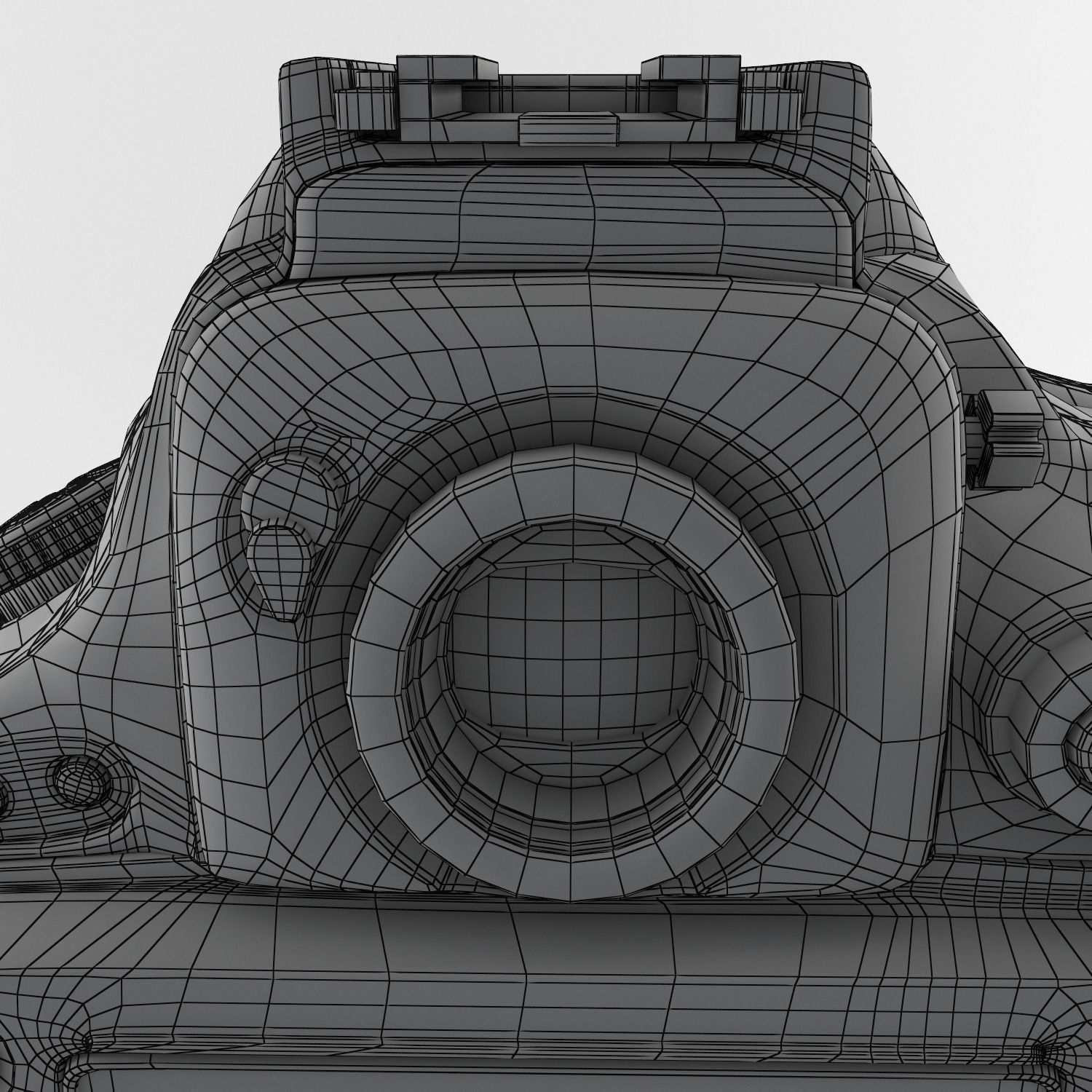 Plastic Hand Digital Camera Low-poly 3D model_45