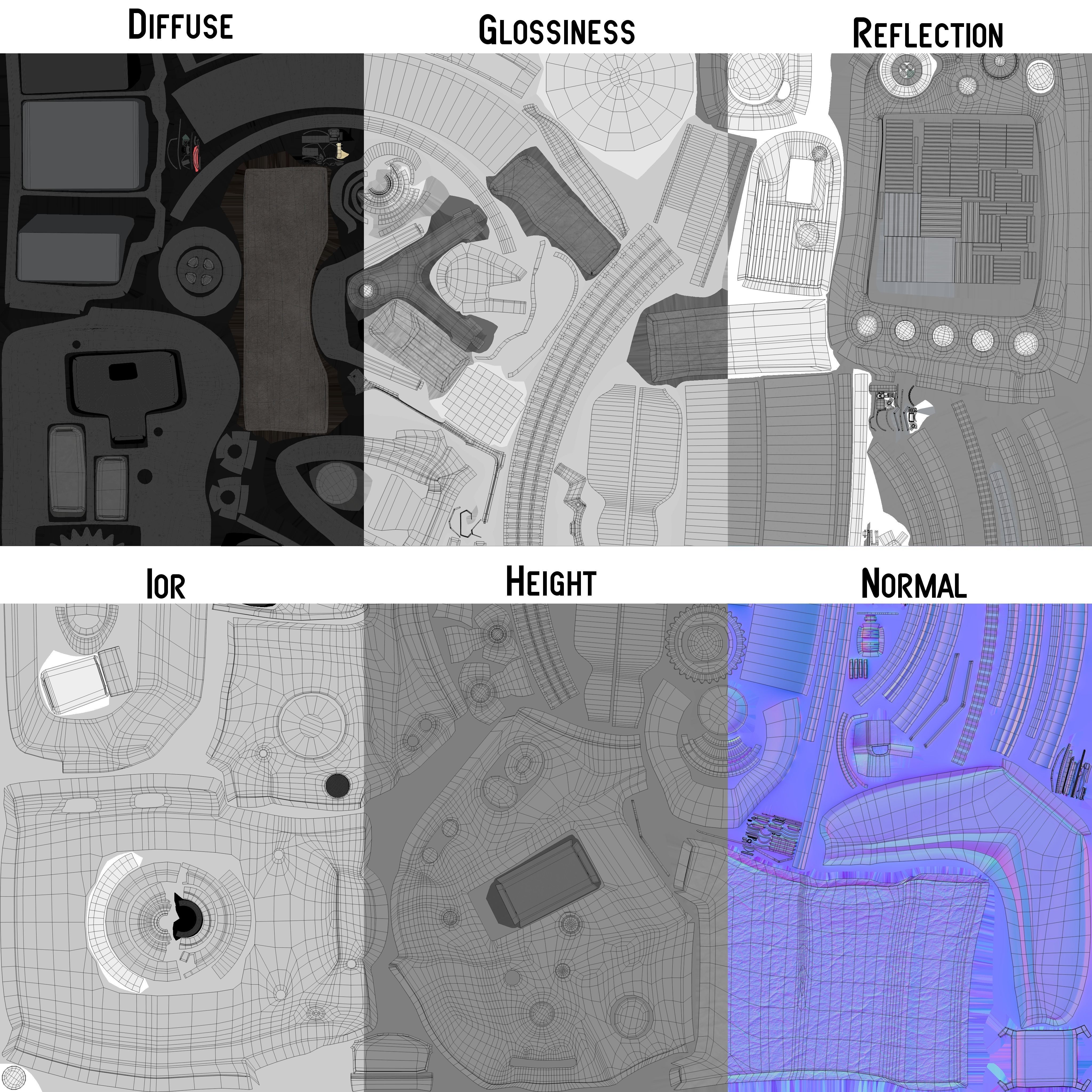 Plastic Hand Digital Camera Low-poly 3D model_25