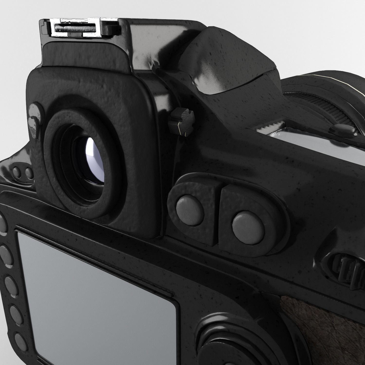 Plastic Hand Digital Camera Low-poly 3D model_18