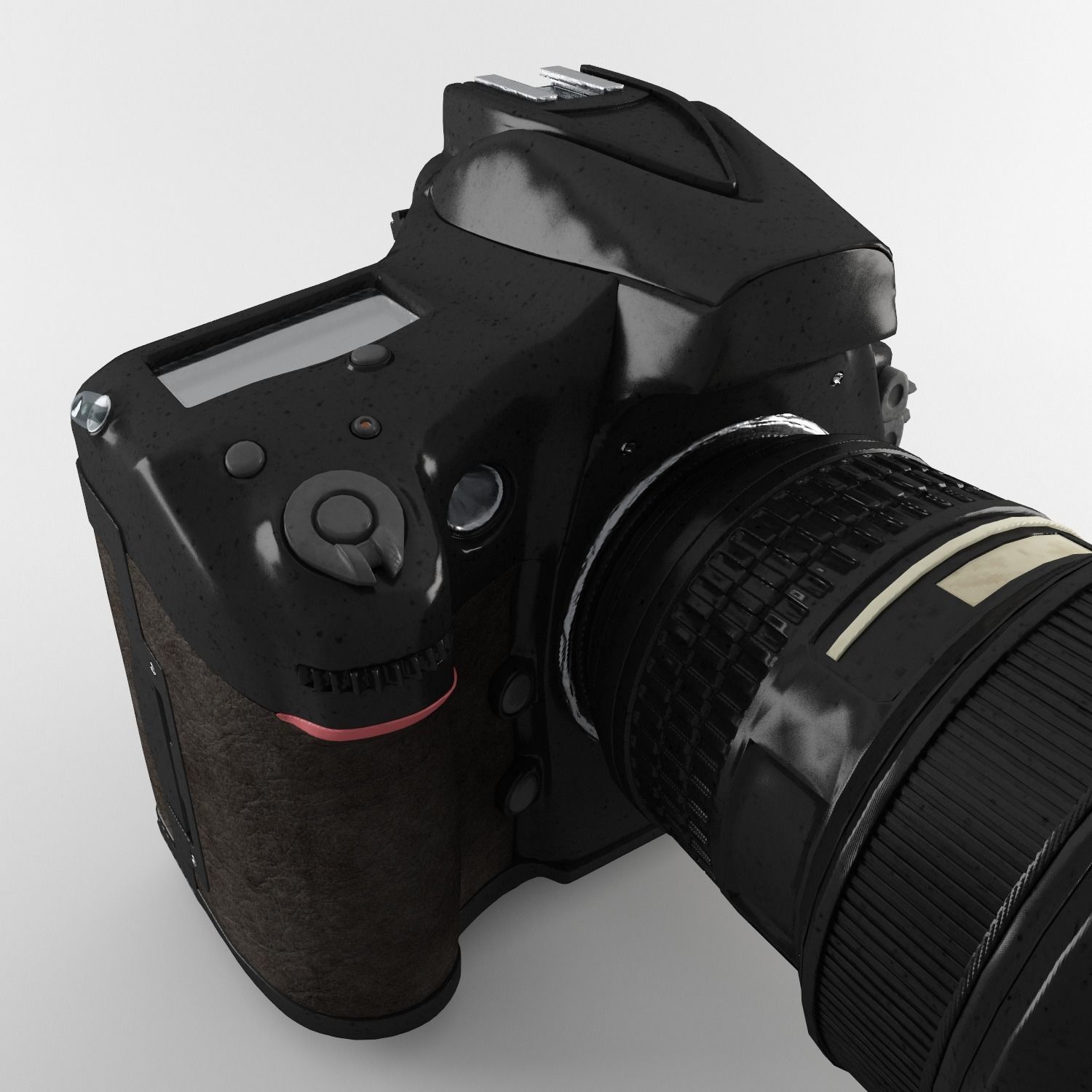 Plastic Hand Digital Camera Low-poly 3D model_15