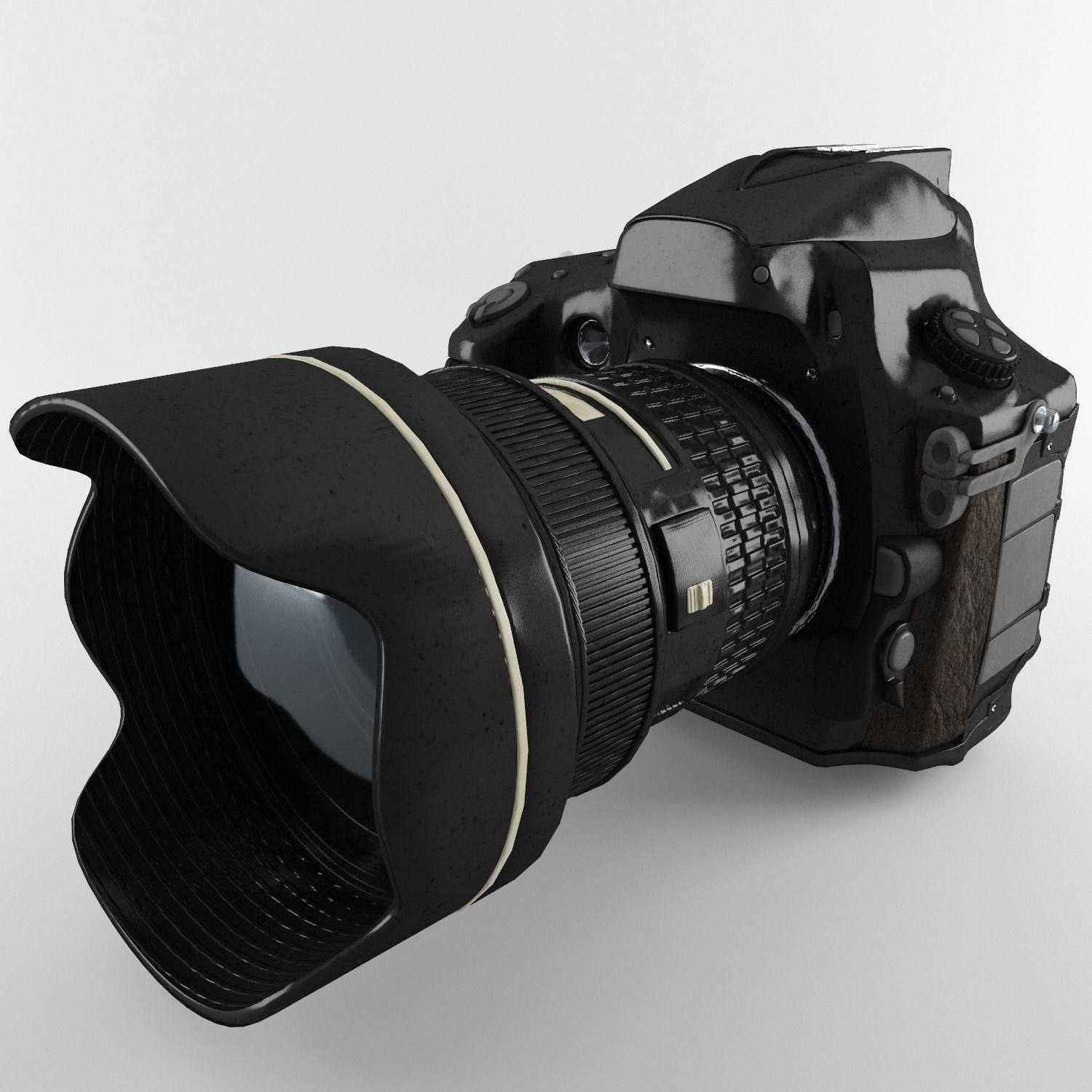 Plastic Hand Digital Camera Low-poly 3D model_13