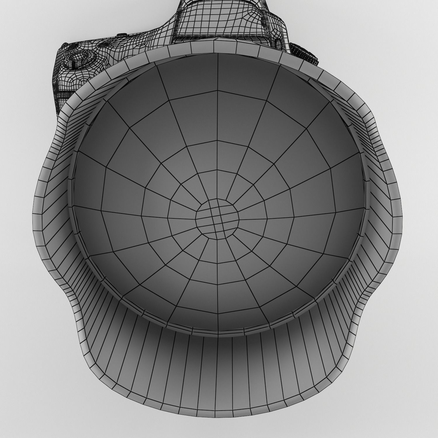 Plastic Hand Digital Camera Low-poly 3D model_48