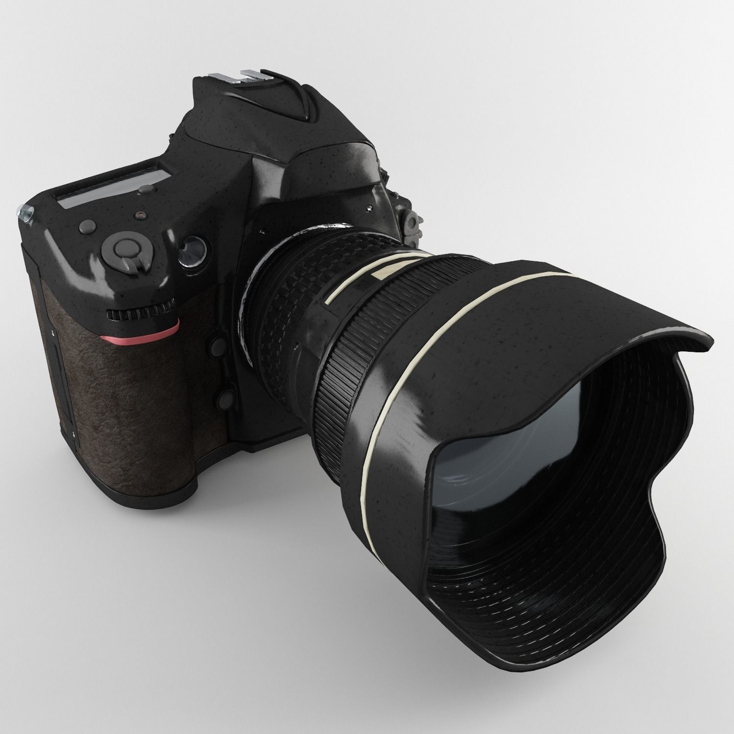 Plastic Hand Digital Camera Low-poly 3D model_4