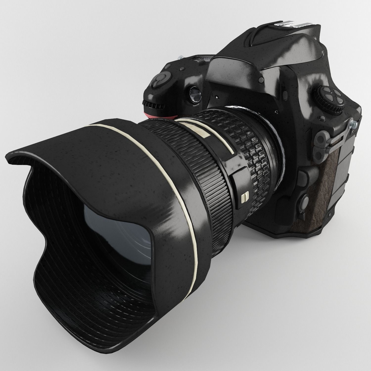 Plastic Hand Digital Camera Low-poly 3D model_3