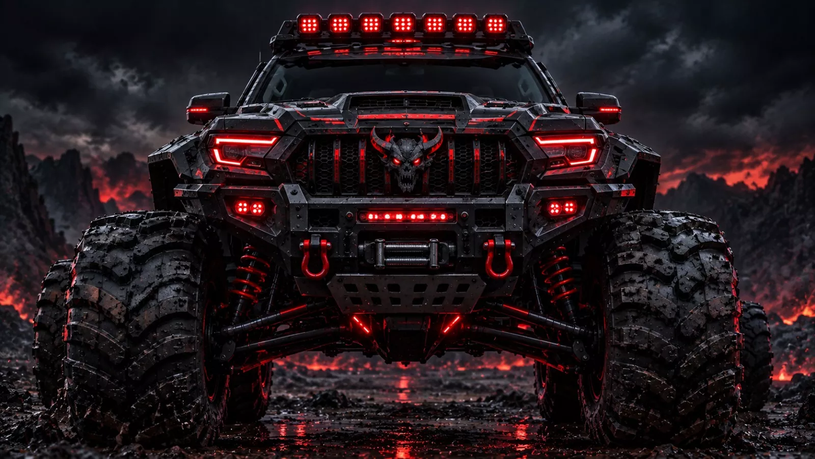 Futuristic Military Off Road Monster Tactical Armored 3D print model