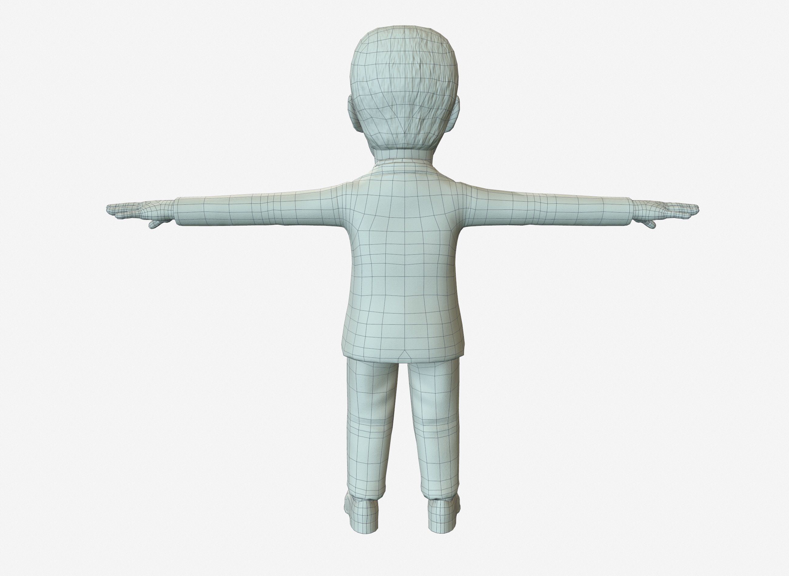 Sedard Drynden caricature  Low-poly 3D model_16