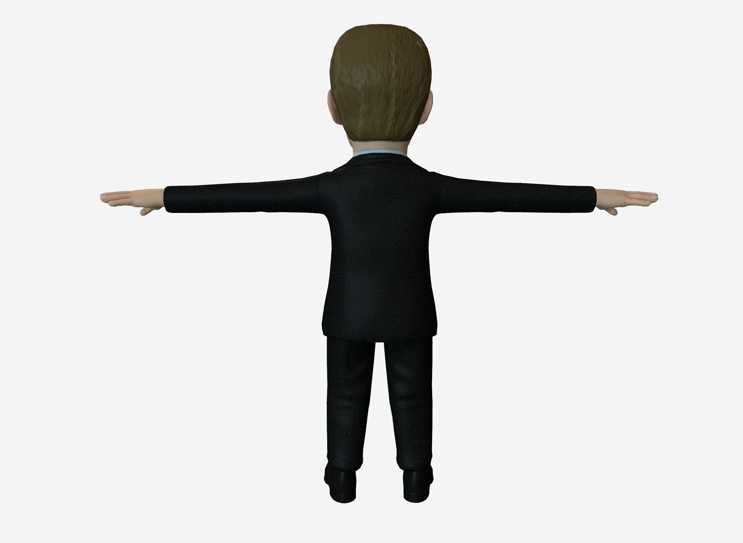 Sedard Drynden caricature  Low-poly 3D model_14