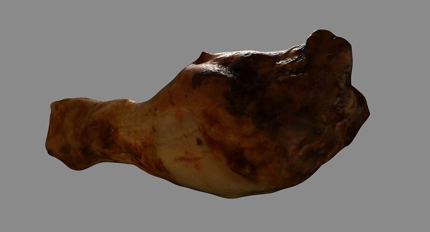 Chicken Leg Low-poly 3D model_7