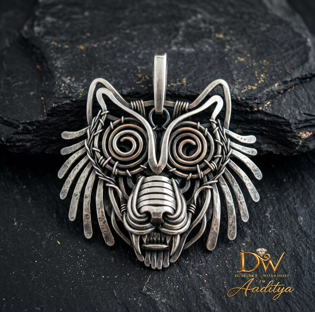 Wolf Mask Pendant 3D print model