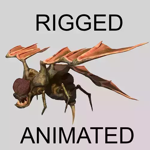 Fly Monster Low-poly 3D model