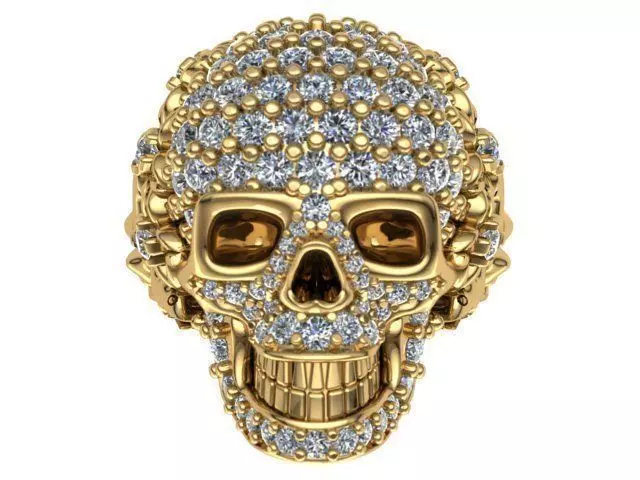 skull rings 3D print model