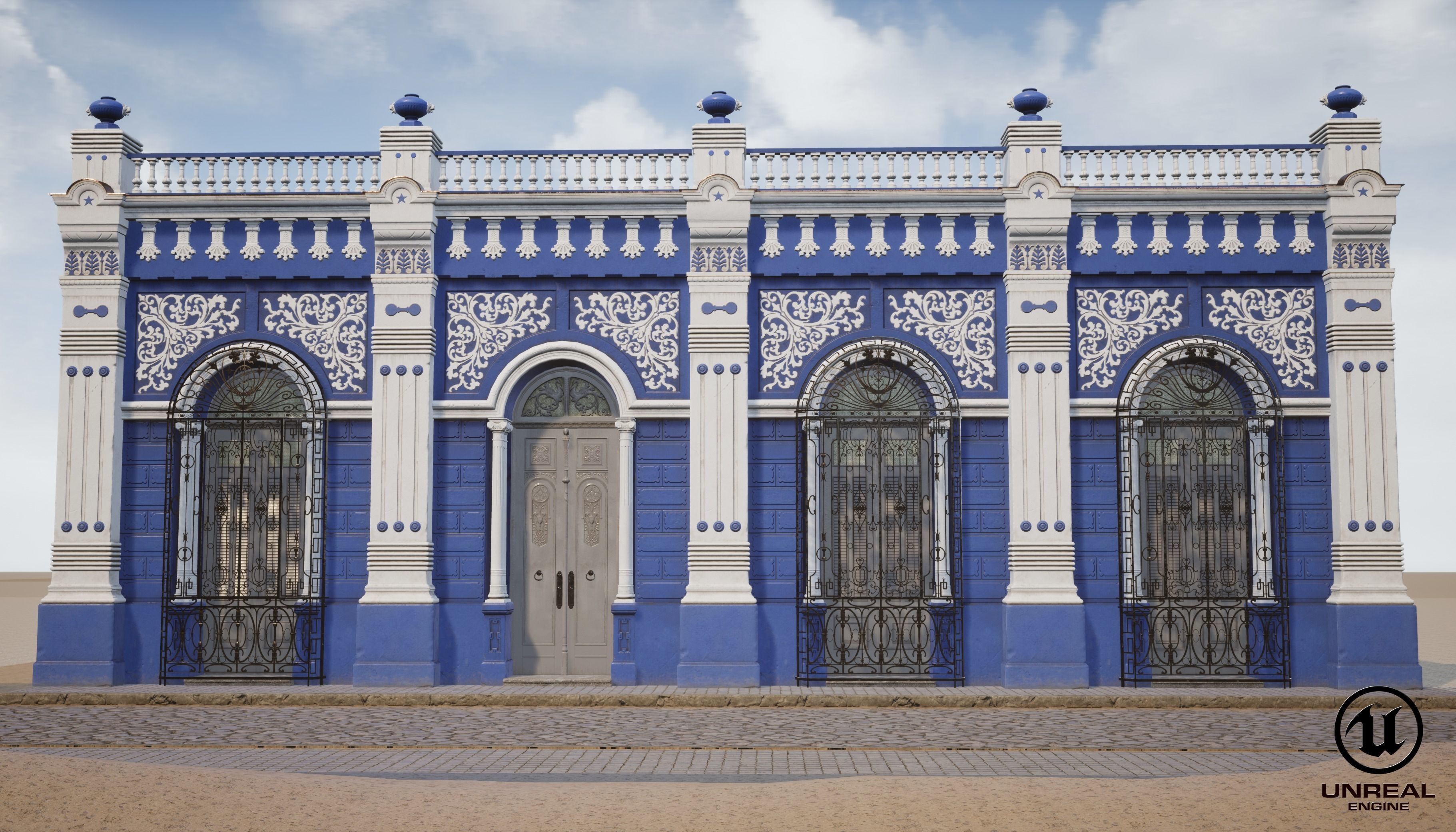 Camaguey House of Diversity Low-poly 3D model_9