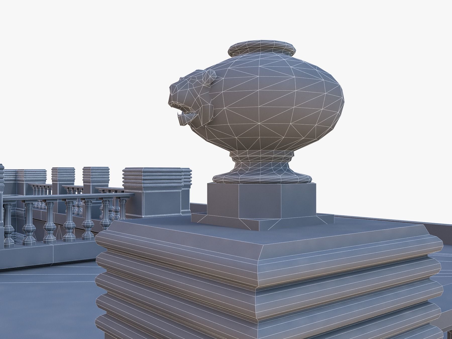 Camaguey House of Diversity Low-poly 3D model_7