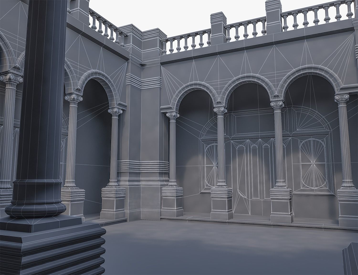 Camaguey House of Diversity Low-poly 3D model_5