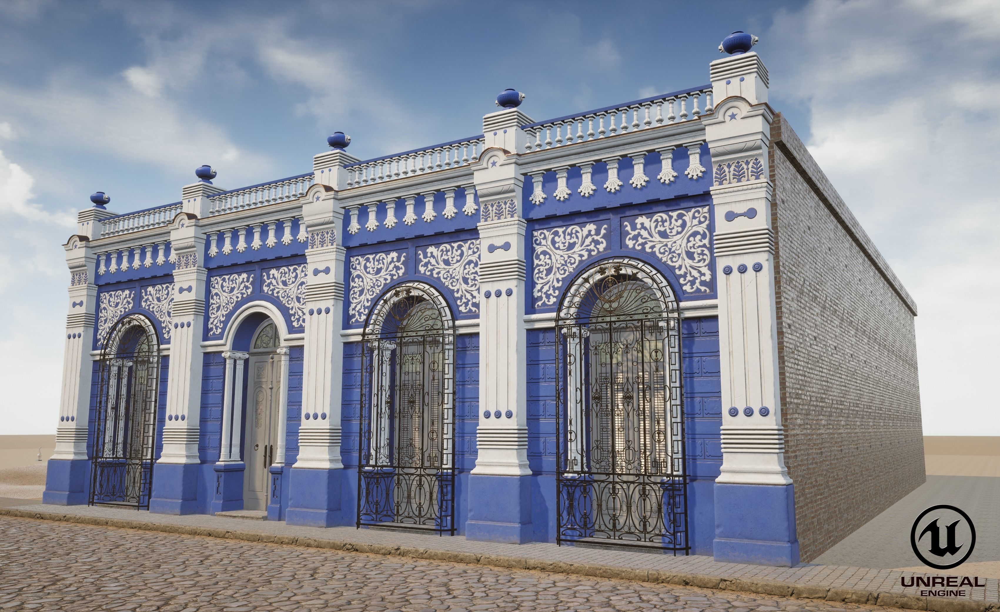 Camaguey House of Diversity Low-poly 3D model_10